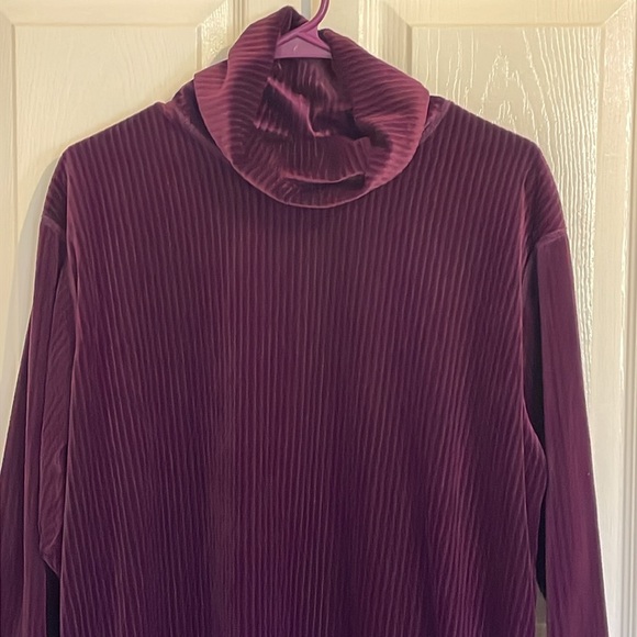 SJBSport Purple turtleneck sweater, Size L - Picture 1 of 6